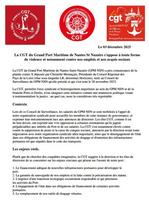 Communiqué de presse de la CGT Grand Port Maritima Nantes Saint-Nazaire 1