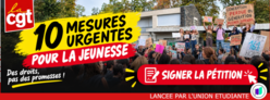 SIGNEZ LA PETITION " 10 mesures urgentes pour la jeunesse "